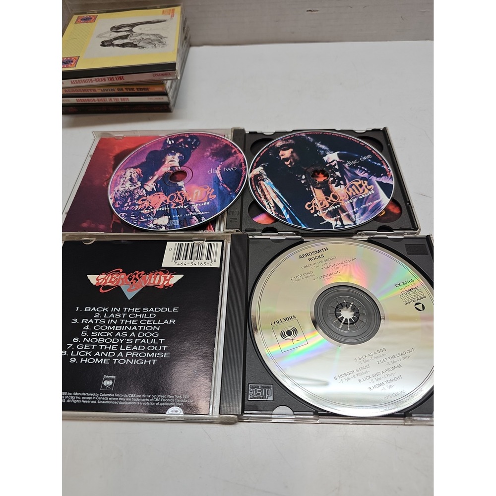 Lot Of 9 Aerosmith CDs Rock - Picture 5 of 11